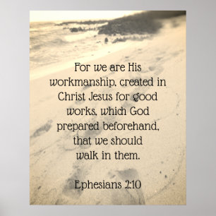 För vi är hans fotavtryck i Sand. Poster