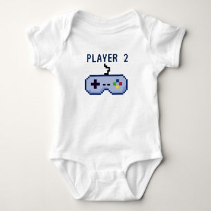 För videospelkontrollant 8bit för spelare 2 dobb t shirt