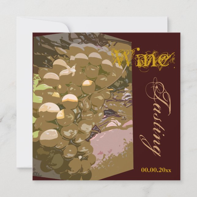 För vinfirande för ost n partyet SKRÄDDARSY Inbjudningar (Framsida)