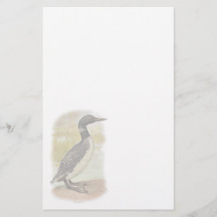 För vintage Loonbrevpapper vanligt Brevpapper