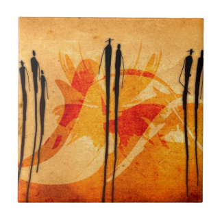 För vintagestil för afrika retro gåvor 19 kakelplatta