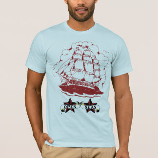 För vintagetatuering för öppna hav Retro Tee Shirt