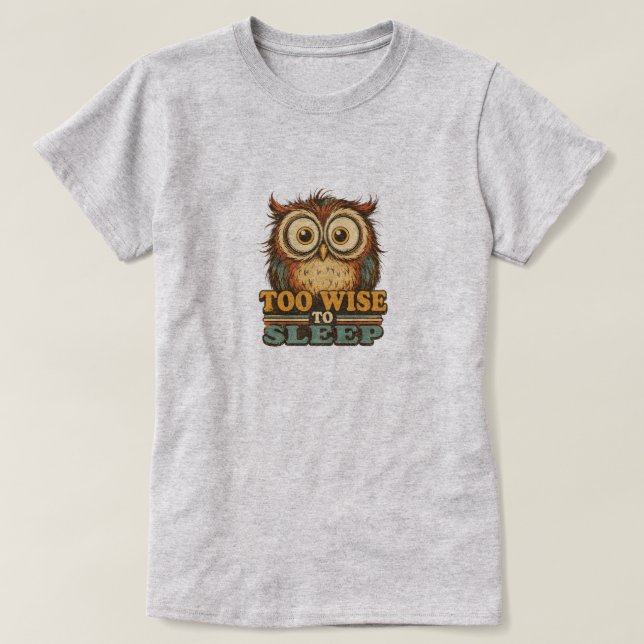 för vis för att sova t shirt (Design framsida)