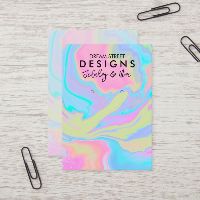  för Visning av skärmläsare för vattenfärgsfärg Visitkort (Fram/Back In Situ)