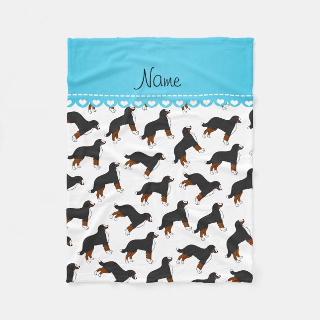 För vitBernese för personlig kända hundar berg Fleecefilt (Framsidan)