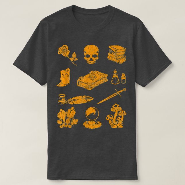 För vitches Aesthetic Witchcore 848 T Shirt (Design framsida)