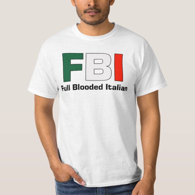 För vitdubbla för FBI fullt ge första erfarenh Tee Shirt (Framsida)