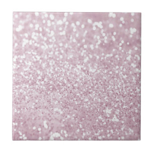 För vitFaux för elegant flickaktigt rosa glitter Kakelplatta
