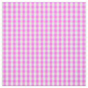 För vitGingham för klassiker rosa mönster för Tyg