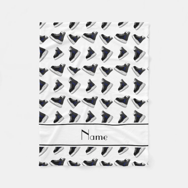 För vithockey för personlig kända skridskor fleecefilt (Framsidan)