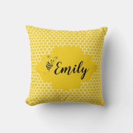 För vithumla för baby gul honung för honungskaka kudde