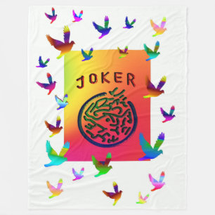 För vitJoker för Mah Jongg drömmar Fleecefilt