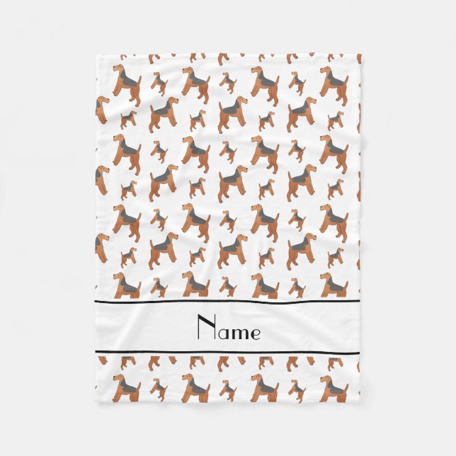 För vitLakeland för personlig kända hundar Terrier Fleecefilt (Framsidan)