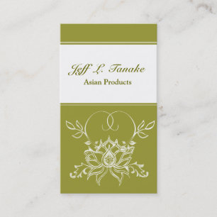 För vitlotusblomma för moderiktig modern Henna Visitkort