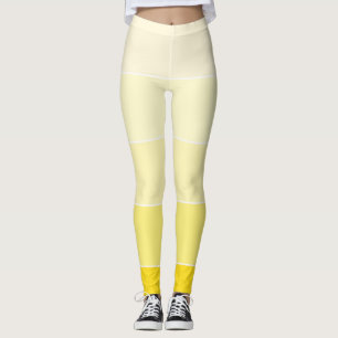 För vitmall för vanilj modern gul elegant leggings