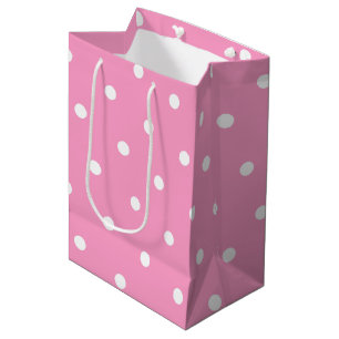 För vitpolka dots för elegant rodna rosa mönste