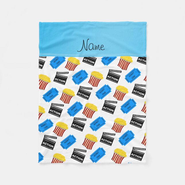 För vitpopcorn för anpassningsbar undertecknar den fleecefilt (Framsidan)