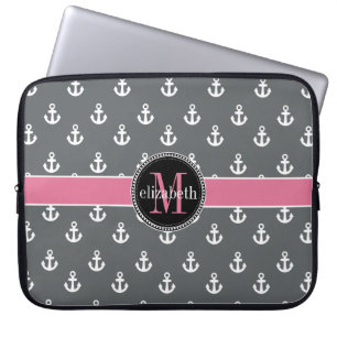 För vitrosor för Dk ankrar den gråa frakten Laptop Sleeve