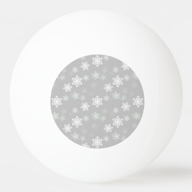 För vitsnö för jul silvriga kastbyar pingisboll (Framsidan)