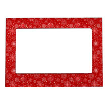 För vitSnowflake för KRW ram för foto för Lacy jul