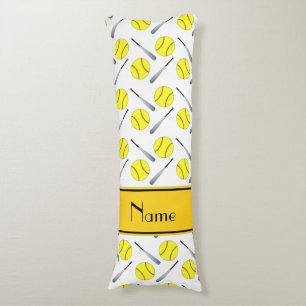 För vitsoftball för personlig känt mönster kroppskudde