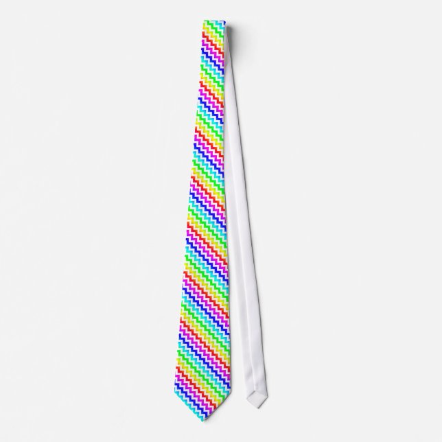 För vitsparre för regnbåge färgrik Tie Slips (Framsida)