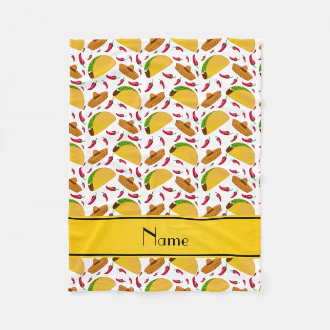 För vittacos för personlig kända chilis för fleecefilt (Framsidan)