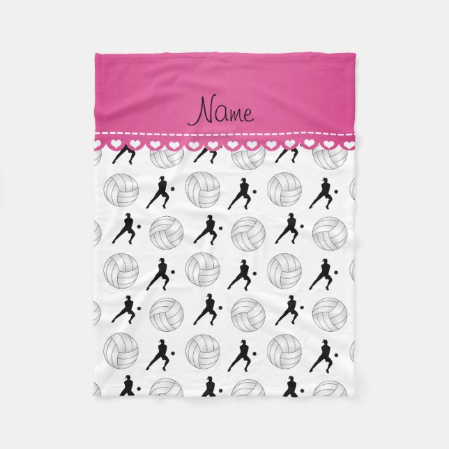 För vitvolleybollar för personlig kända fleecefilt (Framsidan)