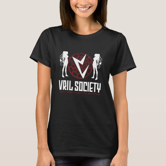 För Vril för 13 klockan skjorta för svart samhälle Tee Shirt (Framsida)