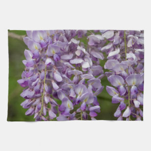 För Wisteriavildblomma för lavendel purpurfärga Kökshandduk