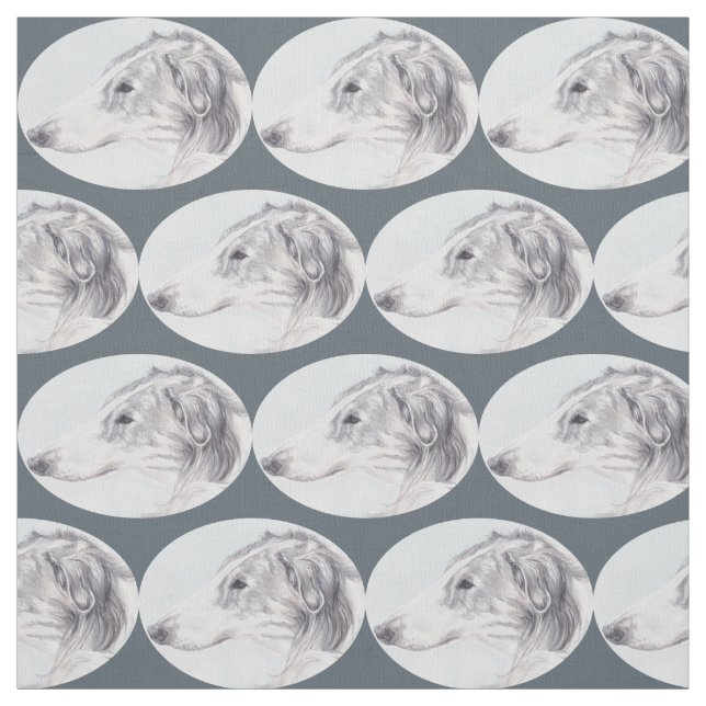 För Wolfhoundhund för Borzoi ryskt tyg för konst (Provkarta)