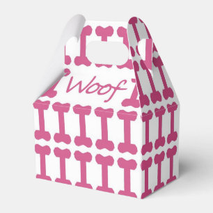 För Woof" HUND för CHIC FAVOR/GIFT BOX_ FAVÖREN Presentaskar