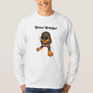 För Wranglertecknad för Wiener FD skjorta T Shirt