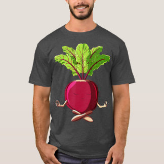 för Yoga Vegetable Meditating Beet T Shirt