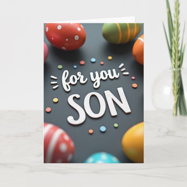 For You Son Celebration Card Kort (Framsida)
