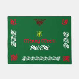 För Yule för glad Meet Pagan dörrmatta säsong
