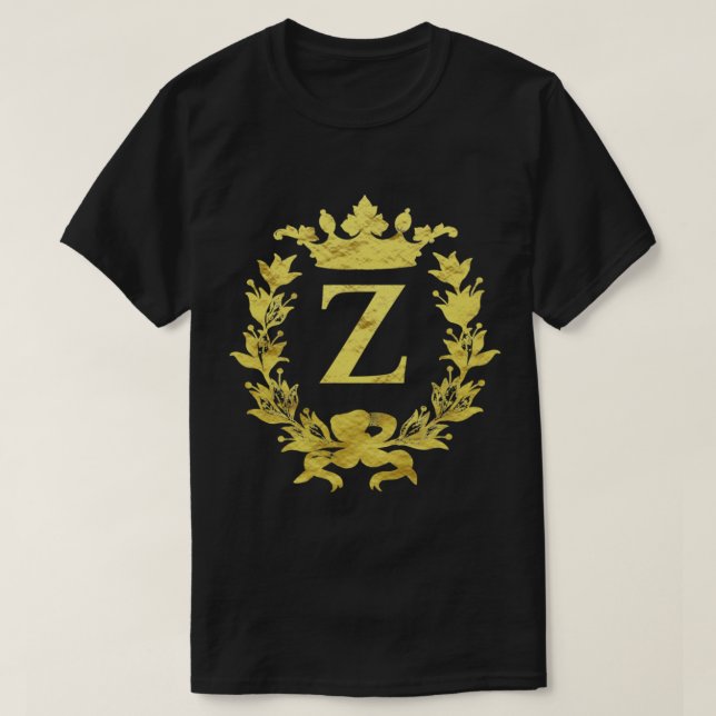 För Zachary, Zoe, Zoey. Brev Z monogram, län T Shirt (Design framsida)