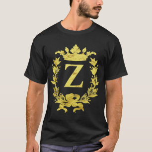 För Zachary, Zoe, Zoey. Brev Z monogram, län T Shirt