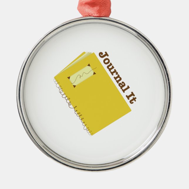 Föra journal över det julgransprydnad metall (Framsidan)