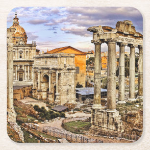 Fora Romanum per Orarium Underlägg Papper Kvadrat