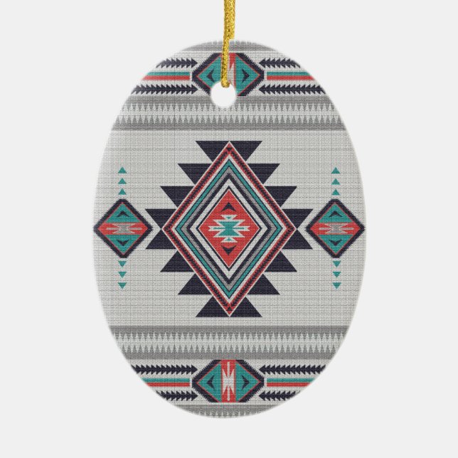 Förädlad Southwest Julgransprydnad Keramik (Framsidan)