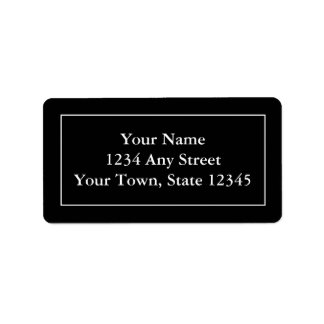 Föradresserad anpassningsbar för svartvitt-e-poste adressetikett