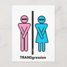 Föradresserat vykort för Donald Trump TRANSgressio