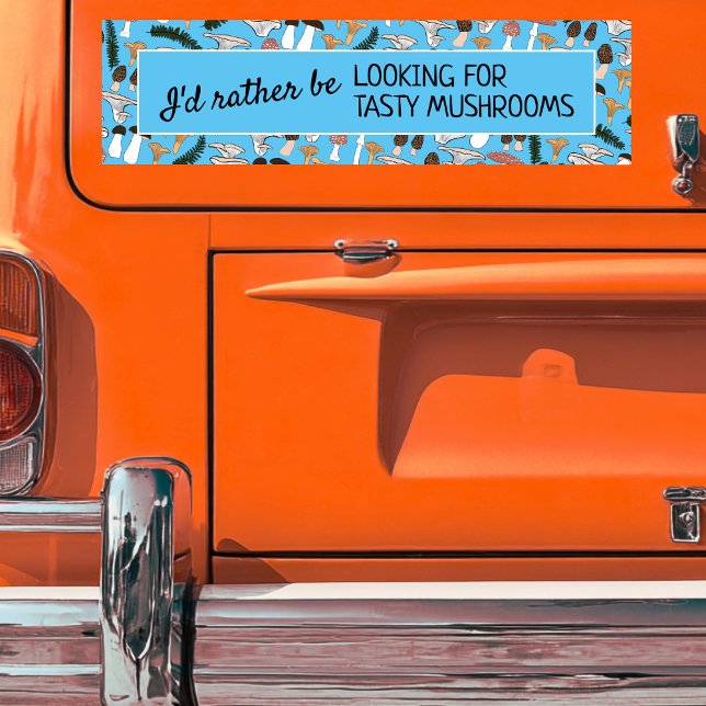 Foraging Mushroom Hunter Roligt Fungi Funny Origin Bildekal (Foraging Mushroom Hunter Fun Fungi Funny Original Bumper Sticker
)