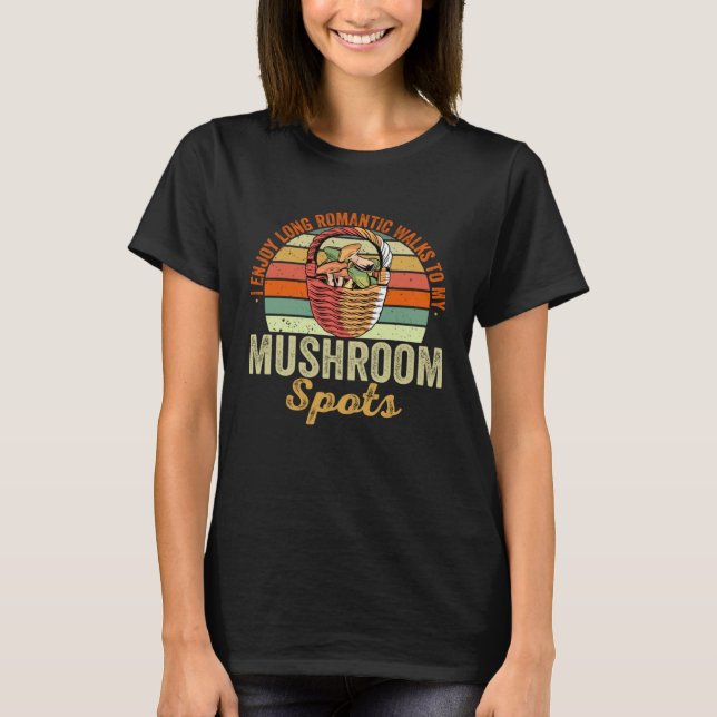 Foraging Mushroom Hunting Morel Hunter T Shirt (Framsida)