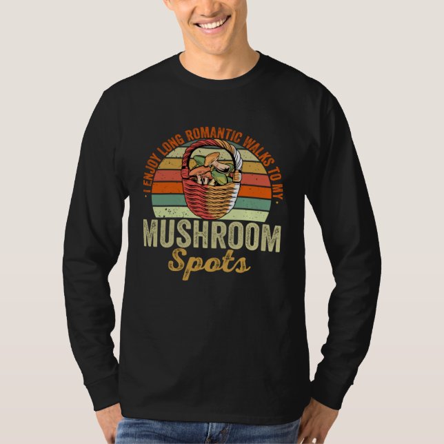 Foraging Mushroom Hunting Morel Hunter T Shirt (Framsida)