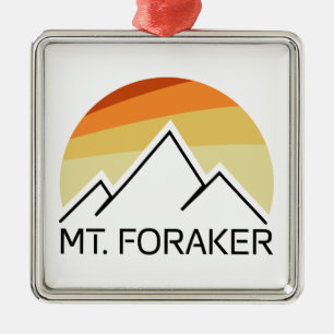 Foraker Alaska Retro Julgransprydnad Metall