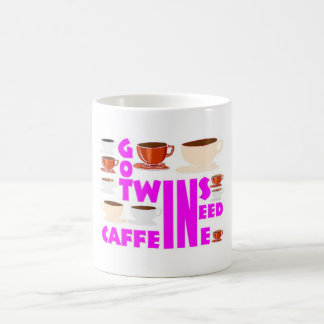 förälder till tvillingar behöver koffein kaffemugg