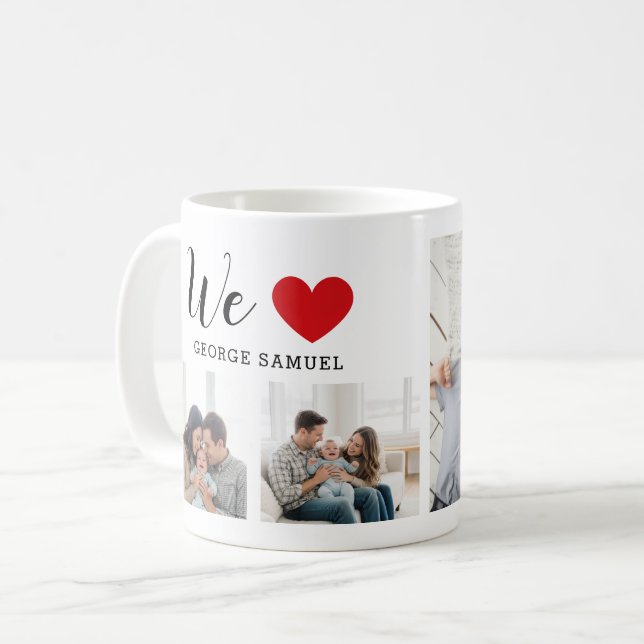 Förälderns kärlekspresent kaffemugg (Framsida vänster)