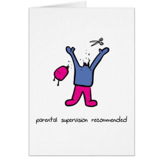 Föräldra- övervakning hälsningskort